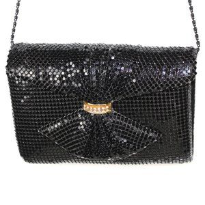 Vintage - Black Metal Mesh Evening Bag